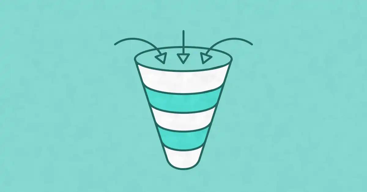 sales funnel illustration