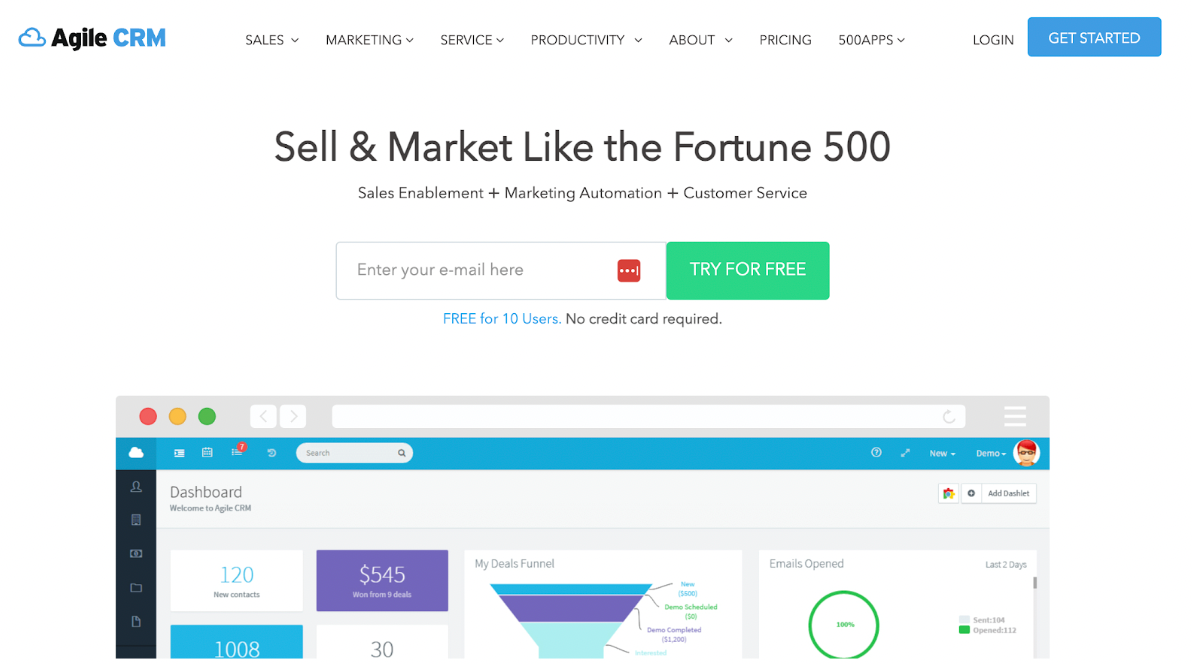 Agile homepage 