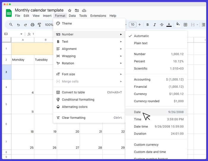 Google Sheets instruction