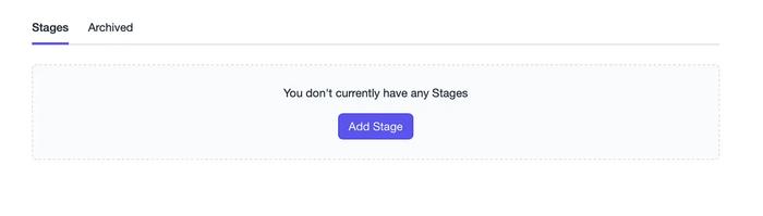 Add stage button in Capsule CRM.