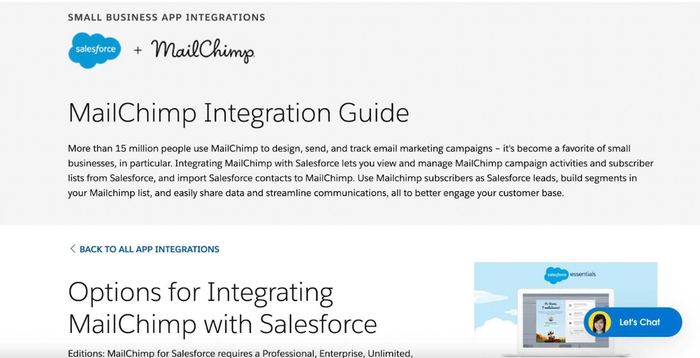MailChimp integration