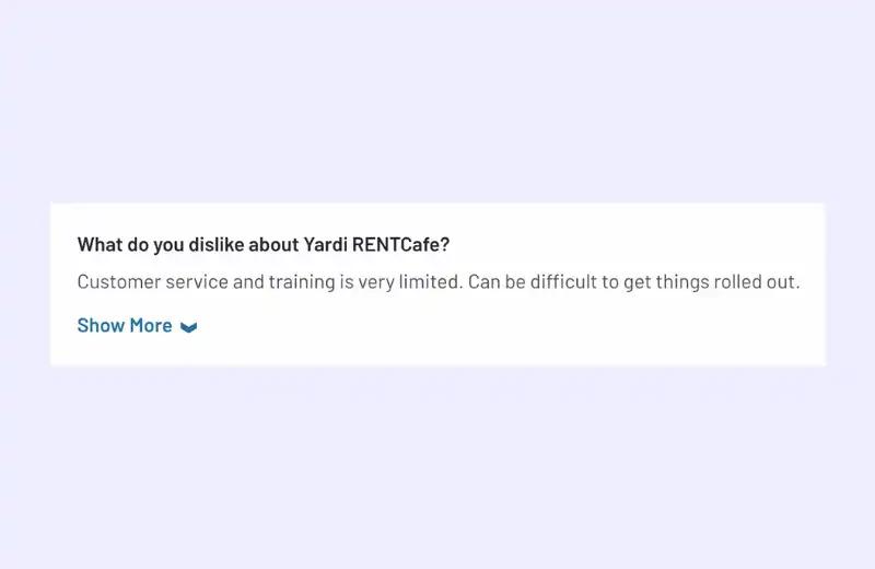 Yardi CRM reviews