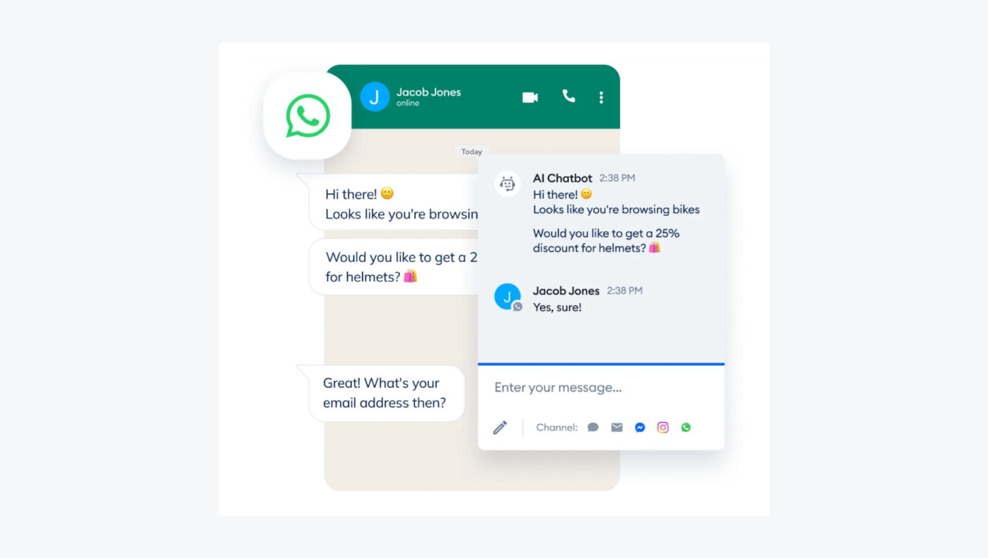 Tidio live chat layout