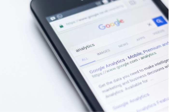 google analytics em um telefone