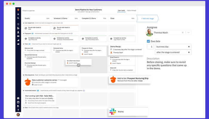 Nutshell CRM's website.