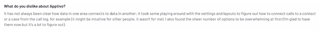 Apptivo is not very intuitive and takes time to figure out 