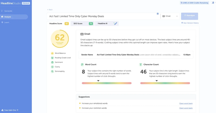 Coschedule dashboard