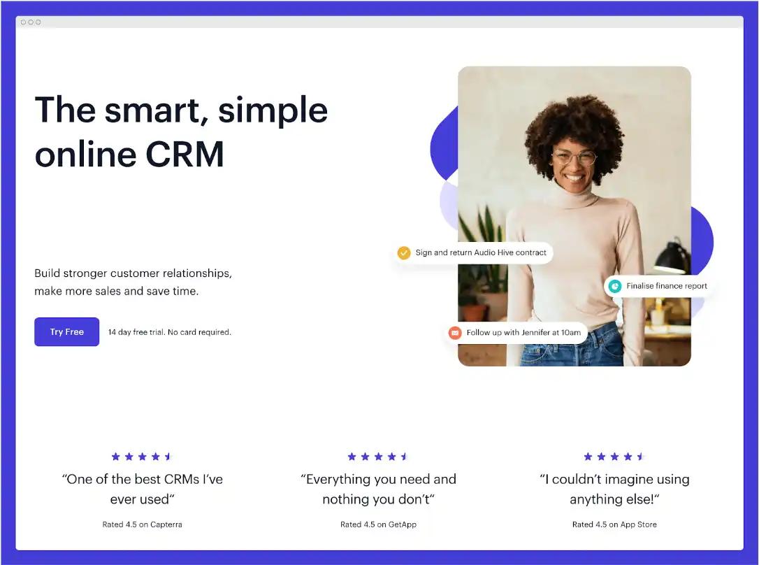 Capsule CRM best Insightly alternative