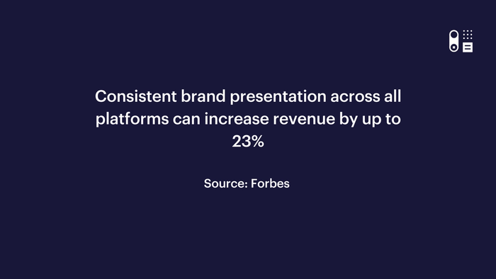 consistent brand presentation across all platforms can increase revenue by up to 23%