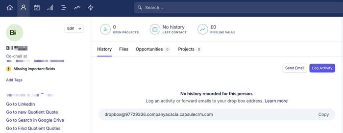 showing the new test contact event in zapier