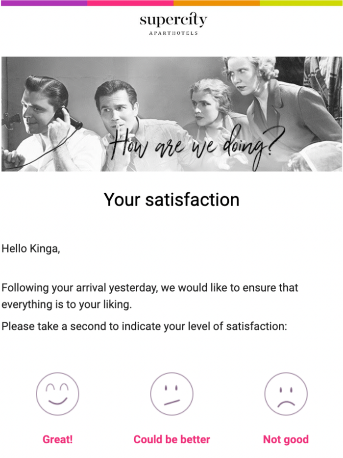 satisfaction email