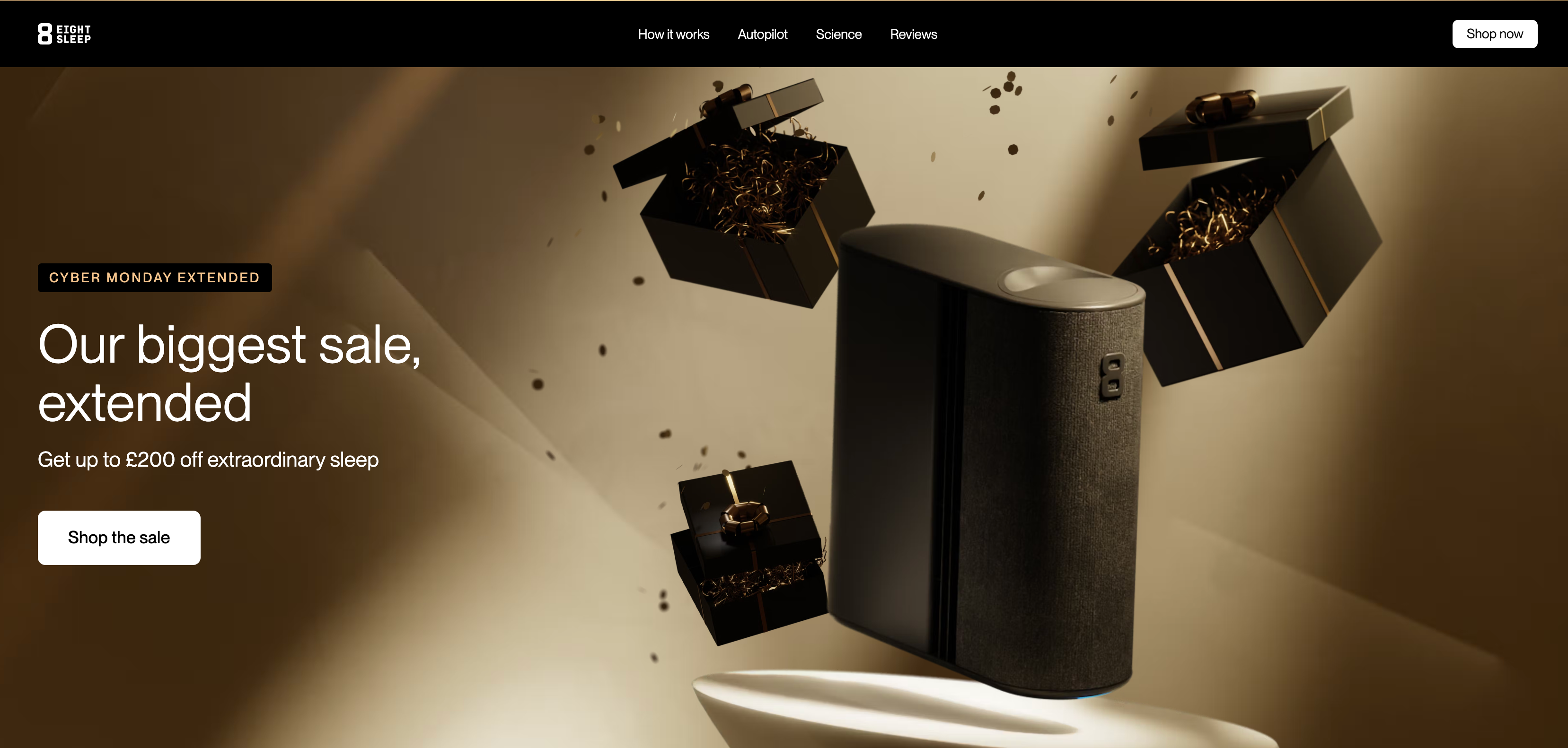 a black box with the number 8 on it