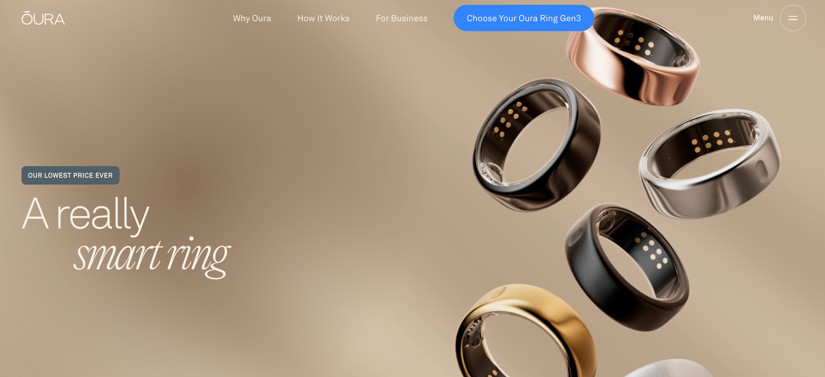 a really smart ring is advertised on a website