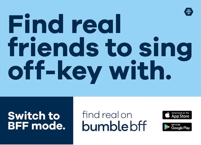 a poster that says " find real friends to sing off-key with "