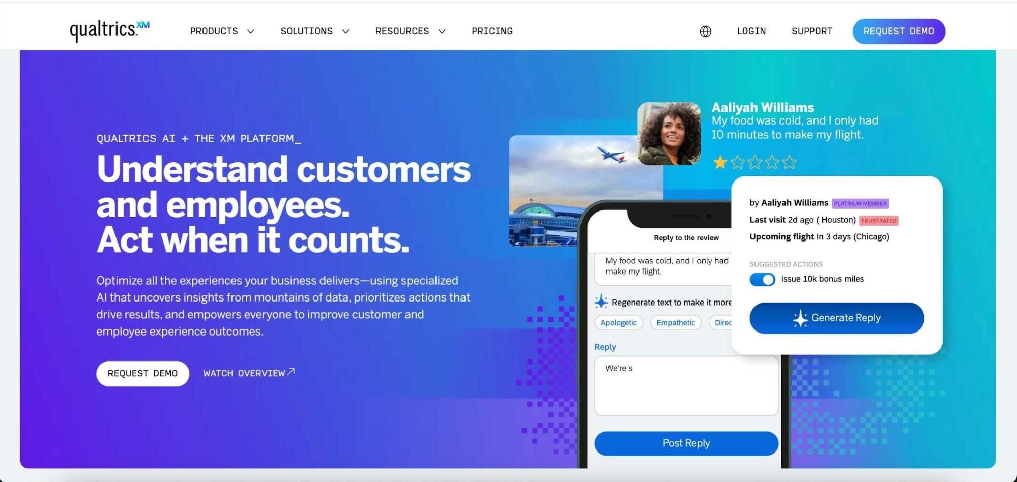 Qualtrics homepage