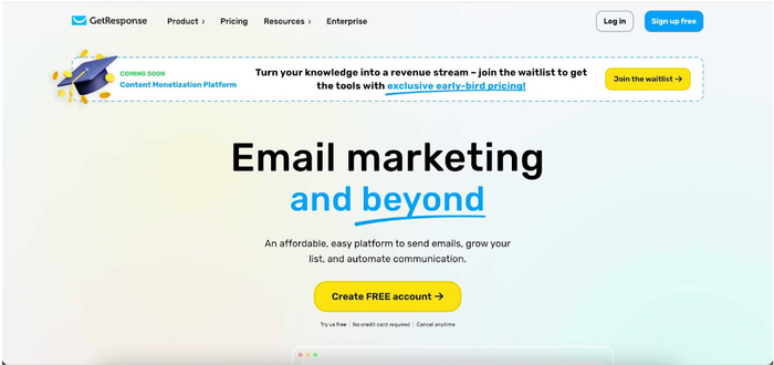 getresponse screenshot