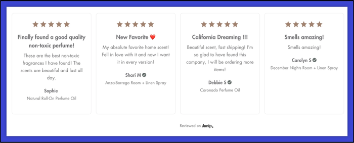 Clients' testimonials.