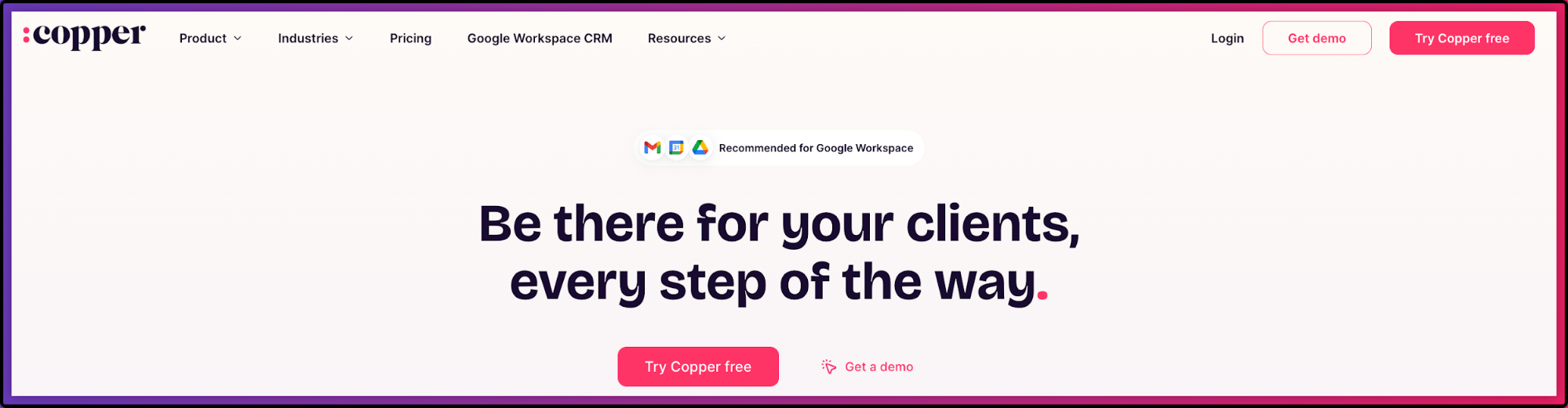 Copper website.