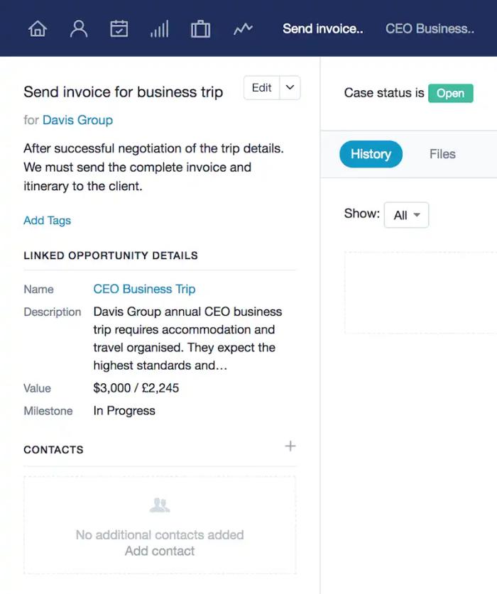 The link and unlink opportunities option.
