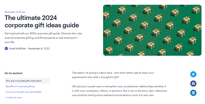 capsule corporate gift ideas