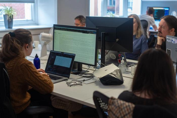 Our developers hard at work