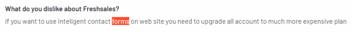 Friday CRM review on upgrading when using the contact form.
