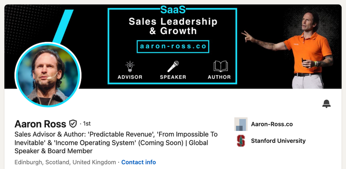 aaron ross is a sales advisor and author