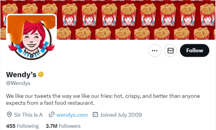wendy's twitter account