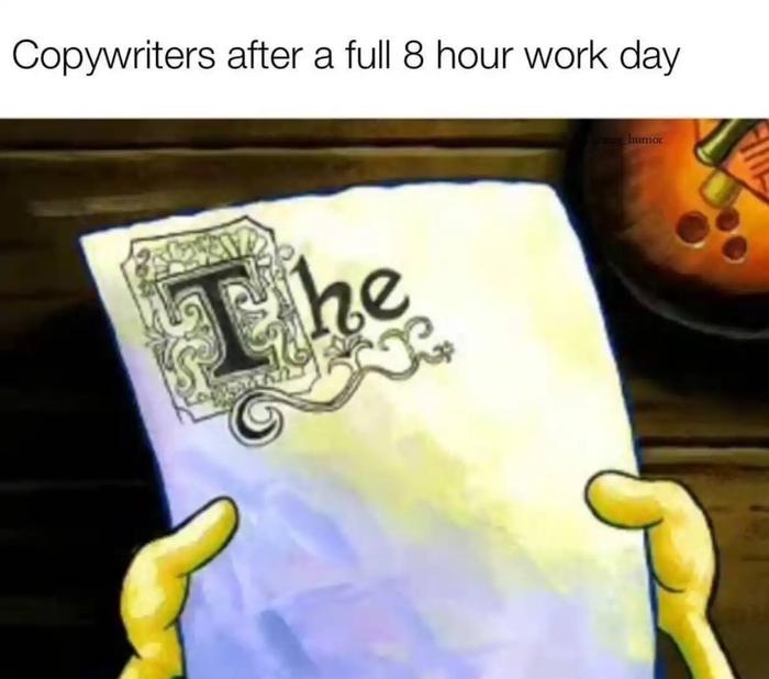 copywriter meme