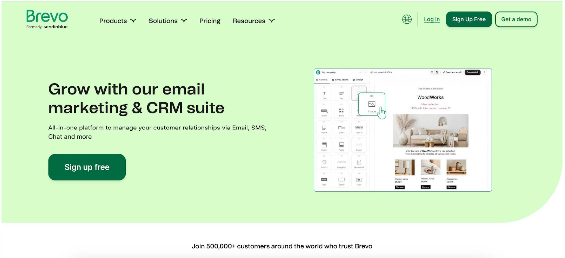 brevo screenshot