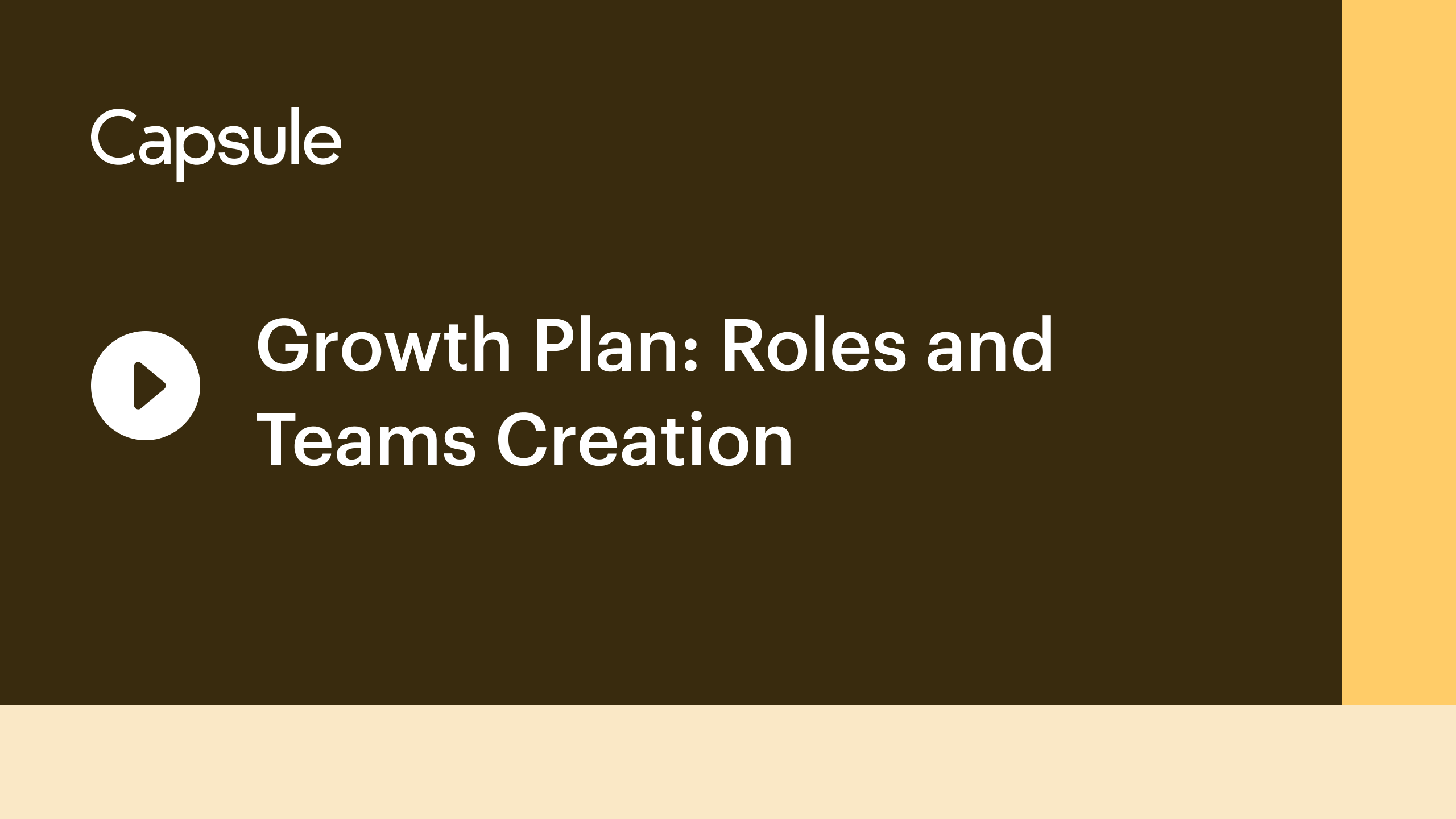 Création de rôles et d'équipes