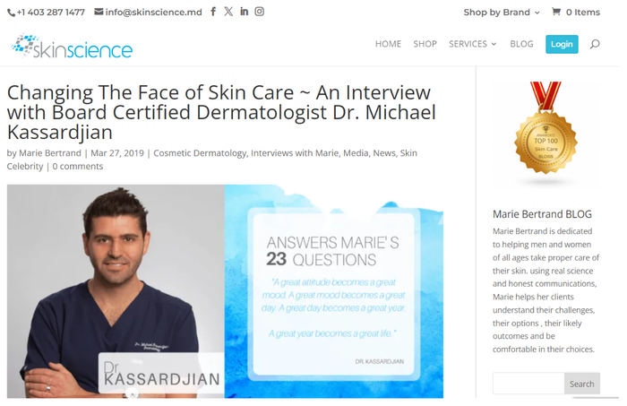 SkinScience MD interview