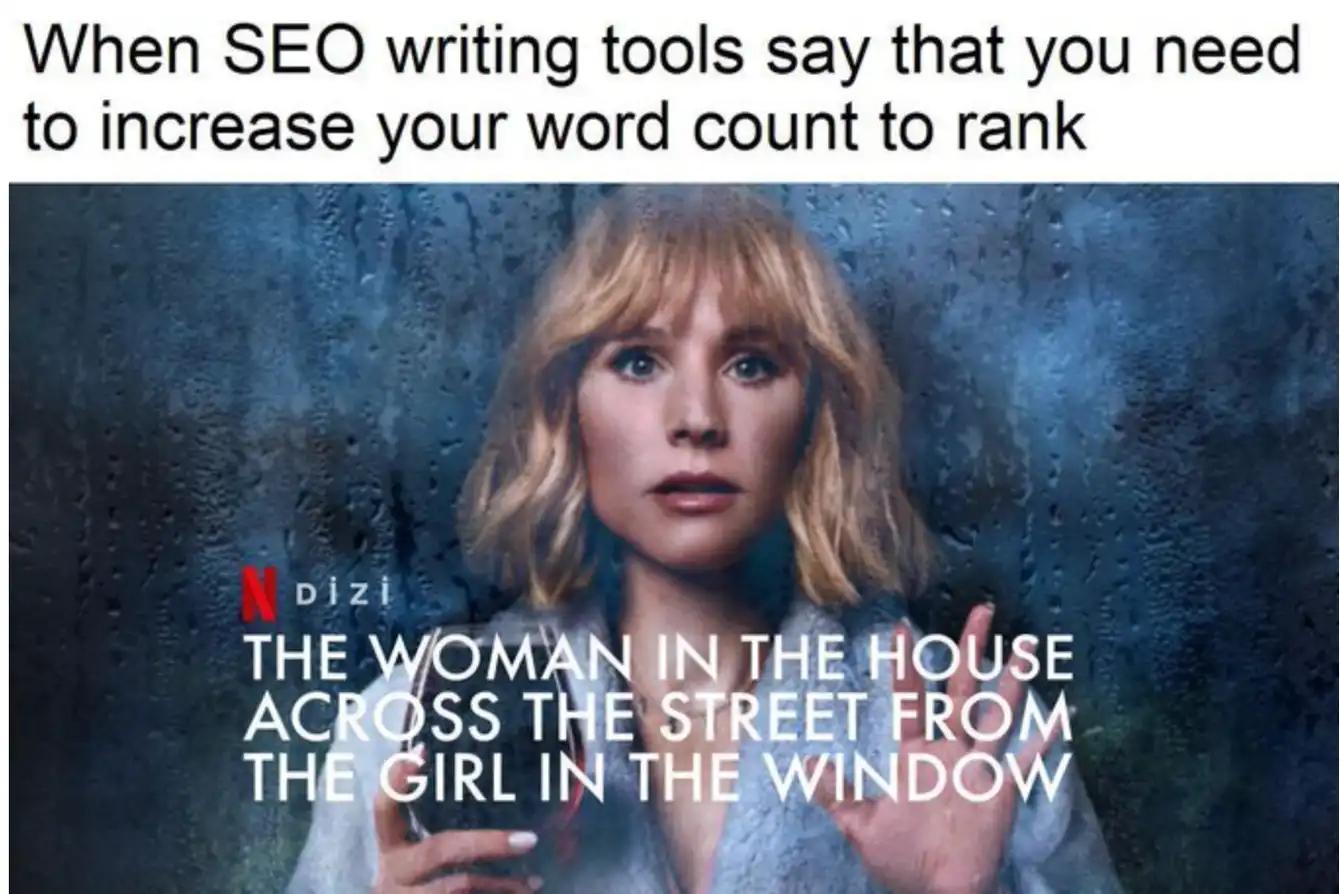 seo writing tools meme