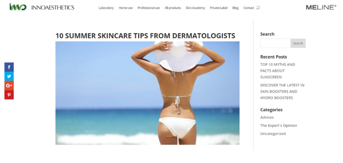 Innoaesthetics skincare tips