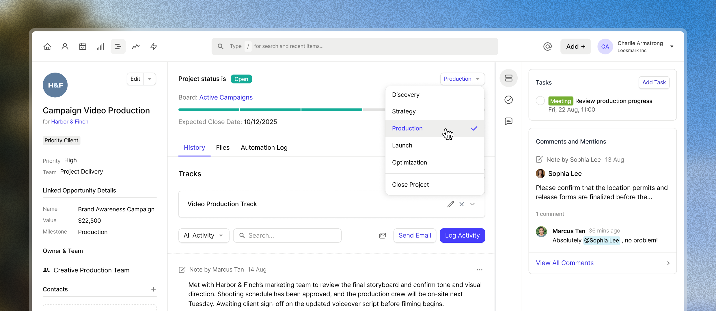Capsule CRM flexes to fit your business with customizable fields, tags, pipelines, and task reminders.