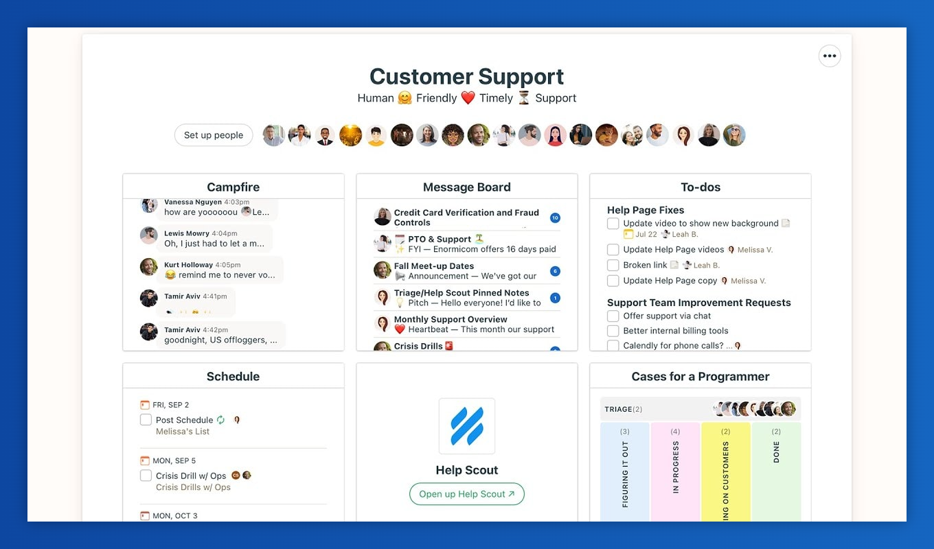 a screen shot of a customer support page