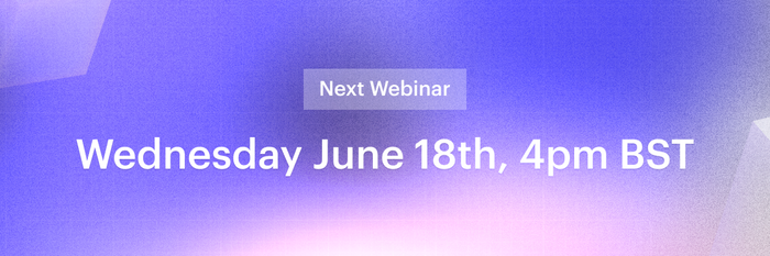 A decorative image highlights the next Capsule CRM customer webinar on Wednesday June 18 2025 at 4pm BST