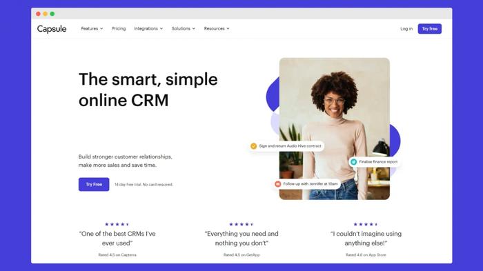 Capsule CRM for tracking commission structure