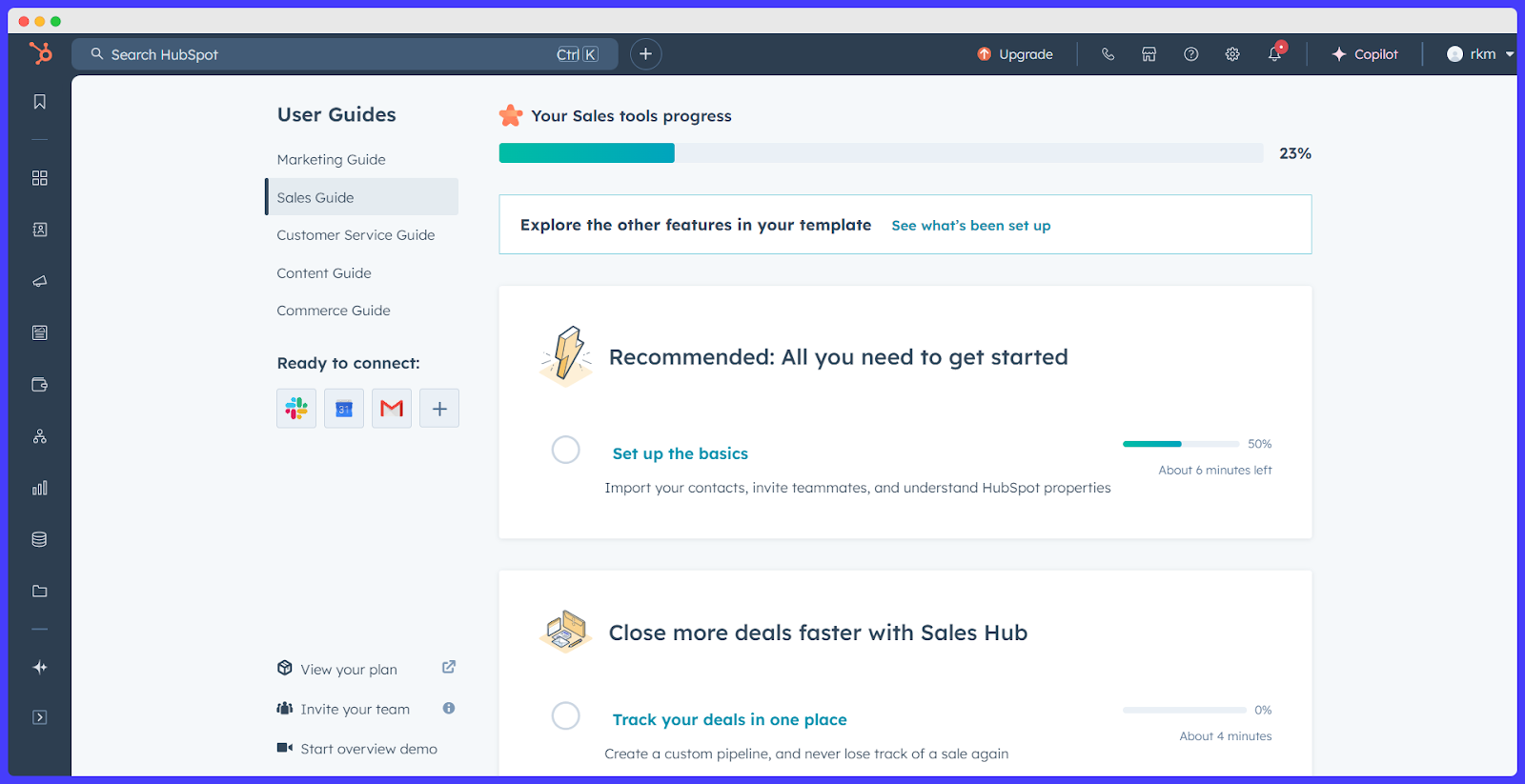 Hubspot CRM.