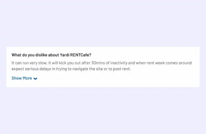 reviews on Yardi CRM