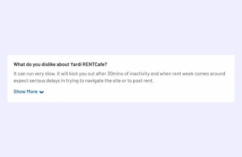 reviews on Yardi CRM