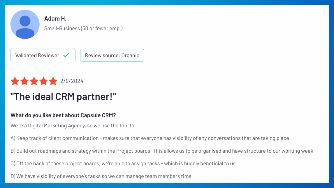 Un análisis de Capsule CRM.