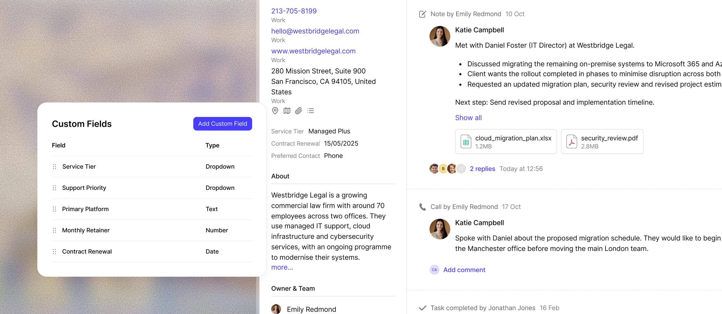 Editing a Capsule CRM pipeline and custom fields so workflows match how your tech services firm works.