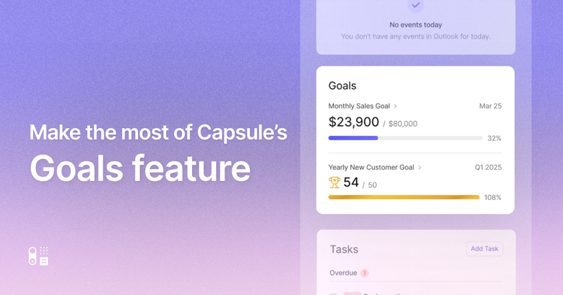How to make the most of Capsule’s Goals feature