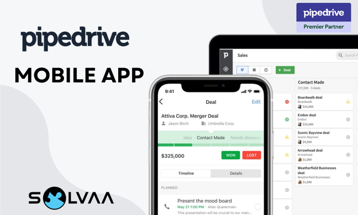 Pipedrive mobile app.