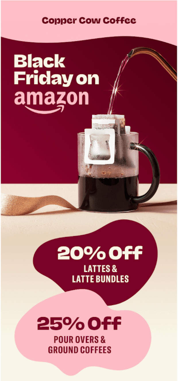 Copper Cow Coffee black friday email