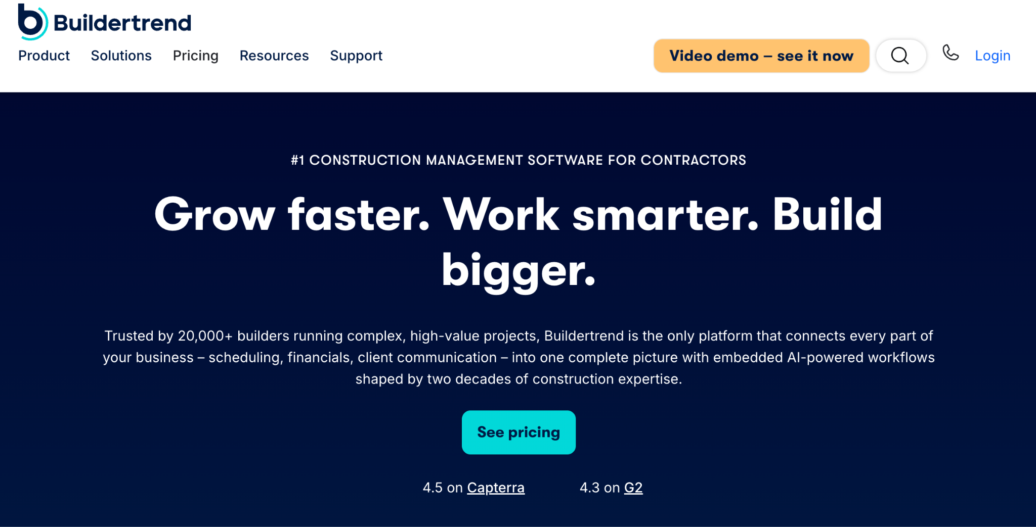 buildertrend homepage