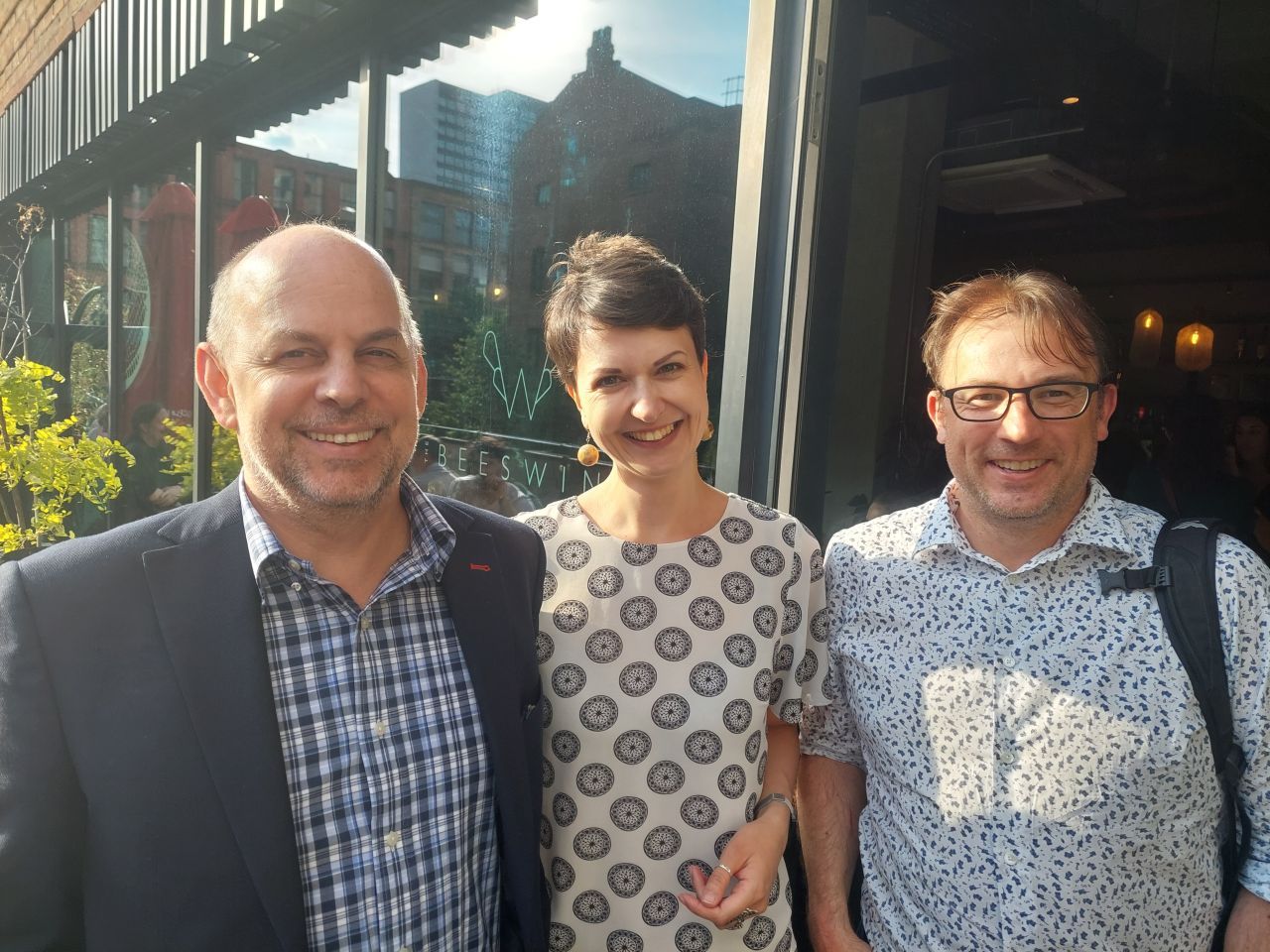 Capsule CRM partner, Jaanika Okk joined the 15th anniversary celebrations with Co-founders Duncan and Phil