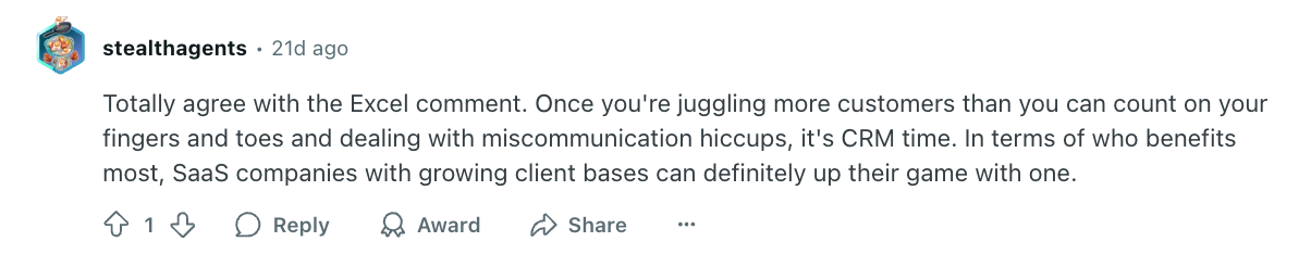 a screenshot of a facebook post by stealthagents