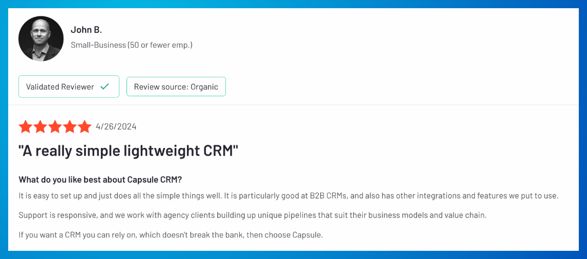 Un análisis de Capsule CRM.